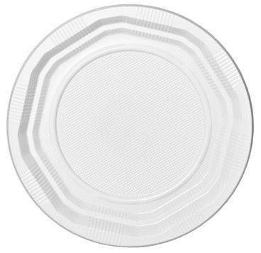 25 DISPOSABLE PLASTIC PLATES 22CM. 2284 \\\2284