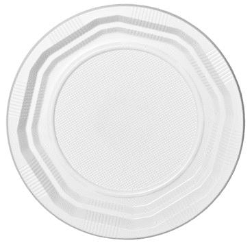 40 DISPOSABLE PLASTIC PLATES 17CM. 2291 W17PL40 \\\2291