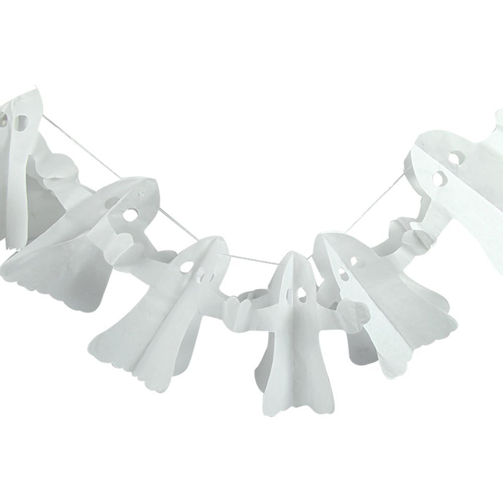 HALLOWEEN GHOST PARTY GARLAND DECORATION PROPS PAPER CHAIN CRAFT KIDS CHILD FUN. 2299 \\\2299