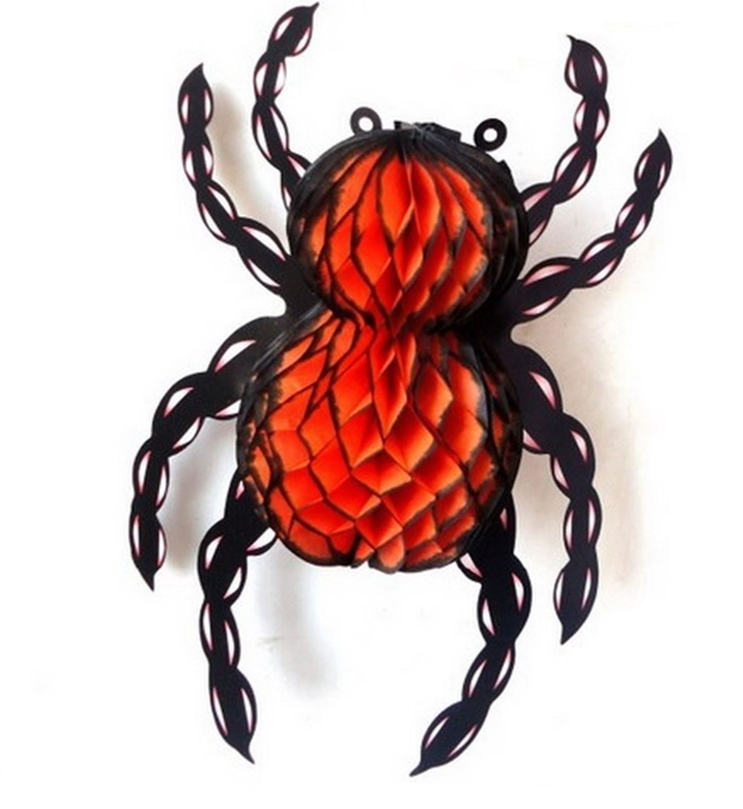 HALLOWEEN HANGING SPIDER PARTY HONEYCOMB DECORATION PROPS CREEPY KIDS CHILD FUN SPOOKY. 2329 \\\2329