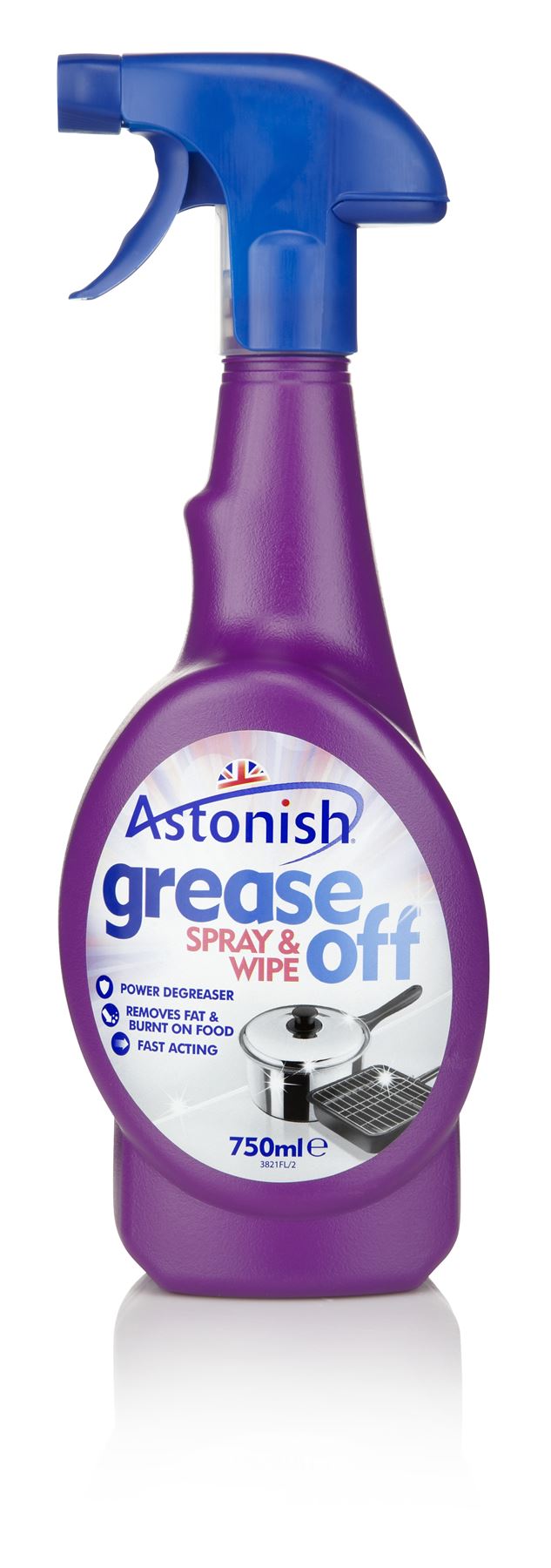 ASTONISH GREASE OFF SPRAY AND WIPE 750ML. 23821 \\\23821