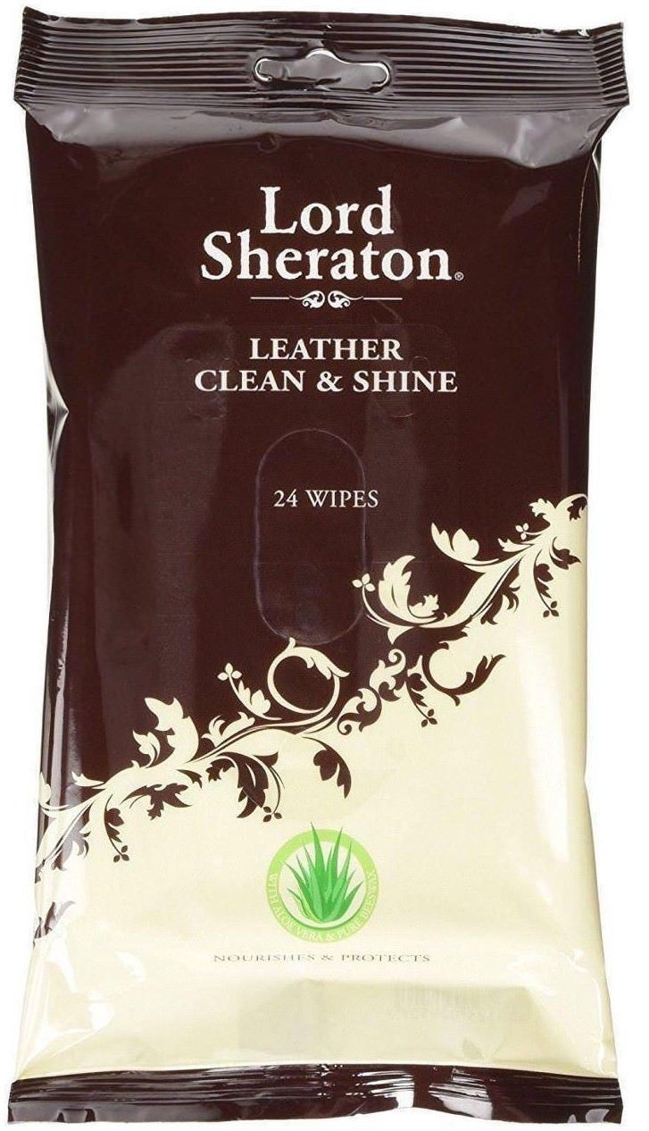 LORD SHERATON LEATHER CLEAN & SHINE ECO WIPES 24/PK. LSX2044LWECO