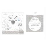 HUGS & KISSES NEW BABY CONGRATULATIONS CARD. FS610