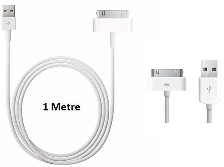 USB DATA CABLE FOR 30 PIN WHITE 1 METRE. CGVCIPODWHPB \\\265350
