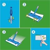 FLASH SPEEDMOP WET CLOTH MOPPING PADS REFILL 12/PK - LEMON. C005186