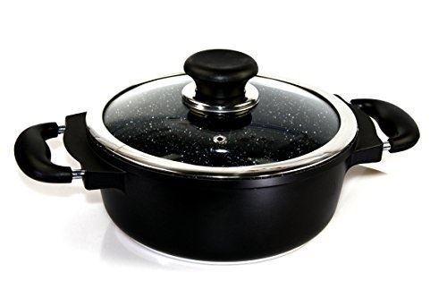 MASTERCOOK 24CM BLACK DIE CAST ALUMINIUM NON STICK SOUP POT. CCA031