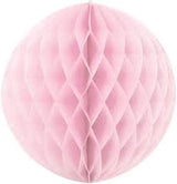 UNIQUE PARTY TISSUE PAPER HONEYCOMB / POM POM 8 INCH / 20CM - BABY PINK. UNI63220