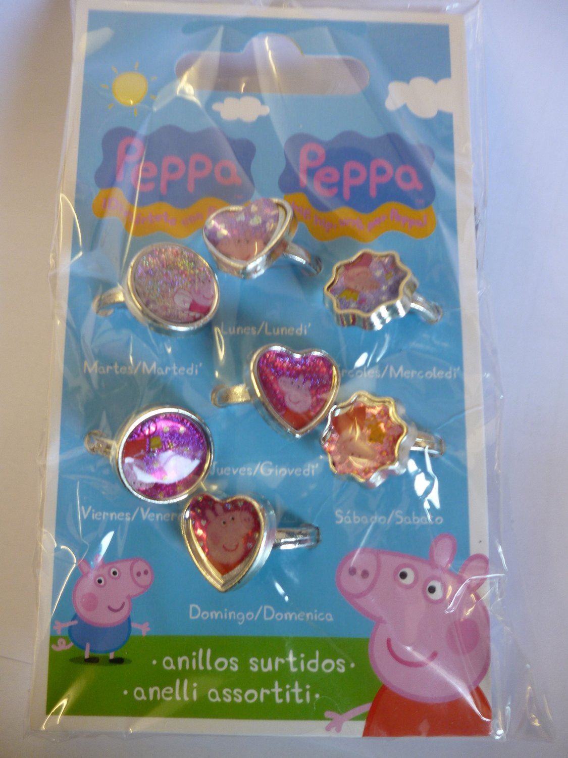 7PCS PEPPA PIG RING 6470. 300324 \\\300324