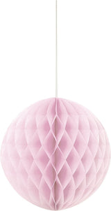 UNIQUE PARTY TISSUE PAPER HONEYCOMB / POM POM 8 INCH / 20CM - BABY PINK. UNI63220