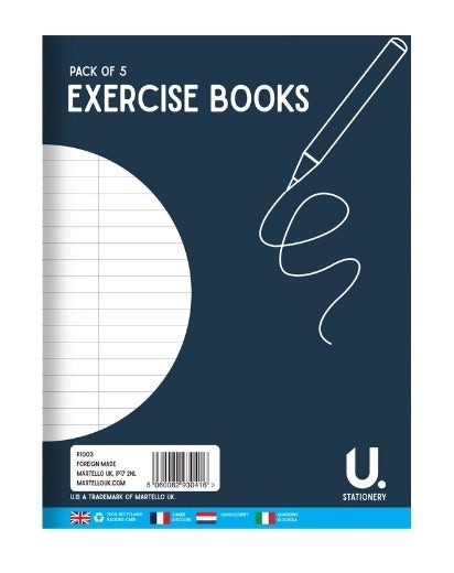 PACK OF 5 EXERCISE BOOK  32 PAGES. P1003 \\\3248
