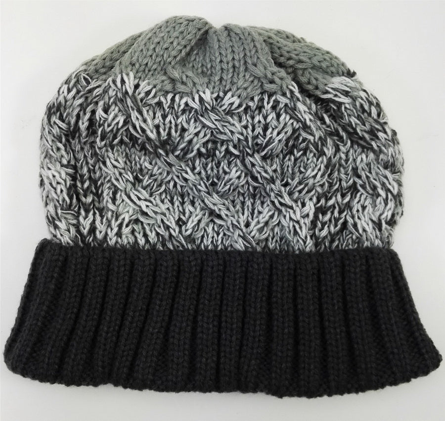 GREY TURN UP BEANIE. 33323 \\\33323