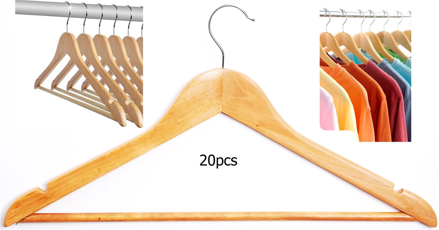 20 CLASSIC WOODEN HANGERS. 701816