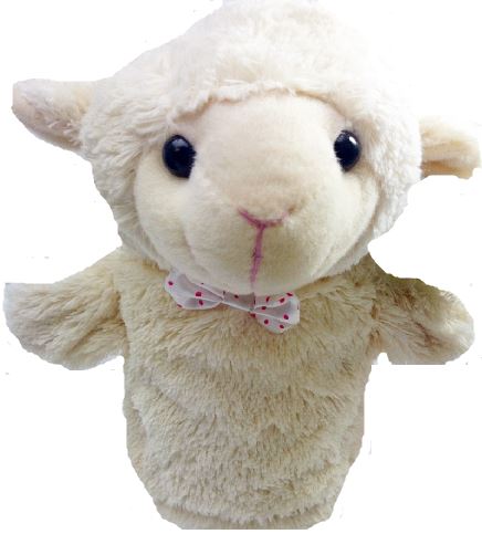 SPRINGTIME HAND PUPPET SHEEP EASTER. 345504SHEEP \\\345504SHEEP