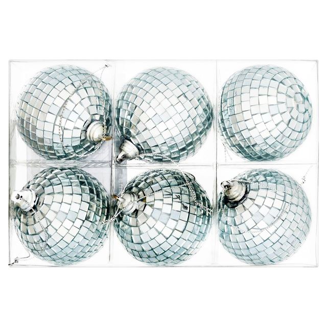 6 PER PACK LARGE MIRROR BALLS 6CM. 351873 \\\351873