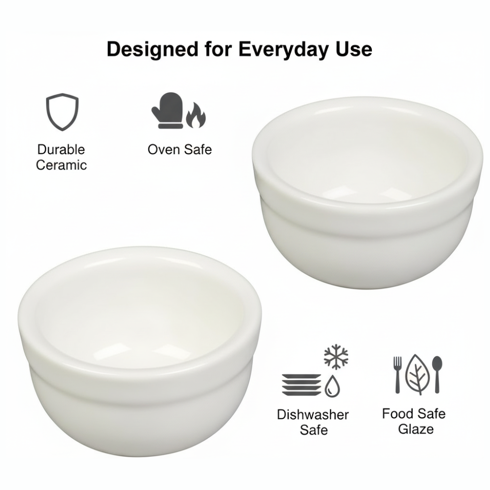 7CM TALA CERAMIC BOWLS RAMEKINS SET 2/PK. 10A20052