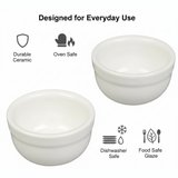 7CM TALA CERAMIC BOWLS RAMEKINS SET 2/PK. 10A20052
