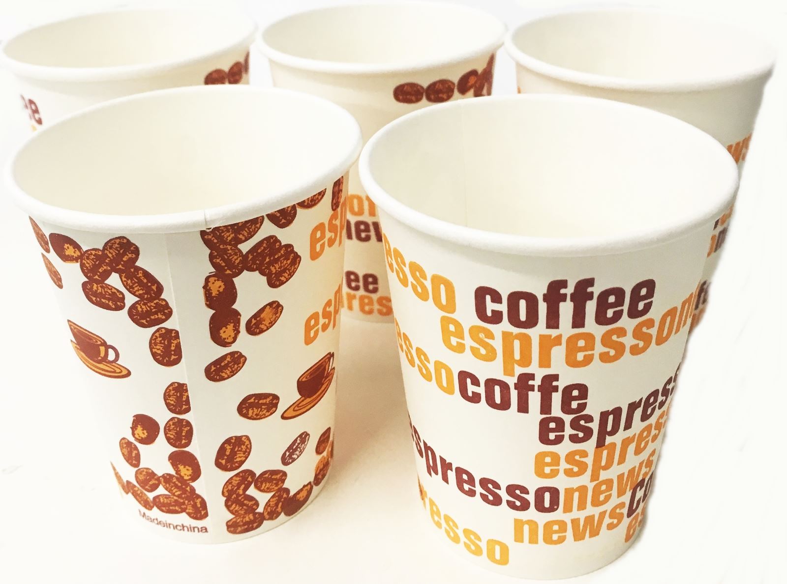EXTRA VALUE PRINTED PAPER COFFEE CUPS 8OZ 50/PK. UPC8B50 \\\3595