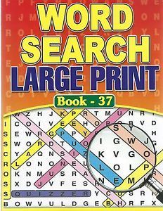 A4 LARGE PRINT WORD SEARCH BOOK 72 PAGES. 3015 285037
