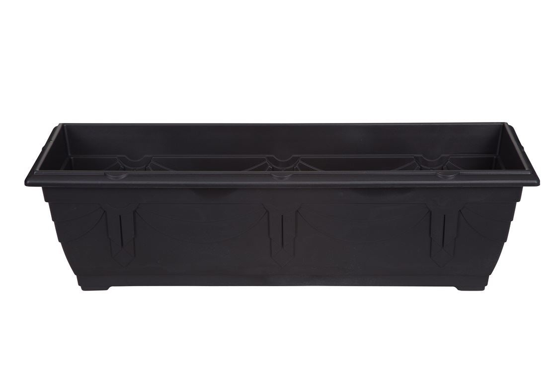 WHITEFURZE VENETIAN WINDOW BOX / PLANTER 60CM - BLACK. G020245