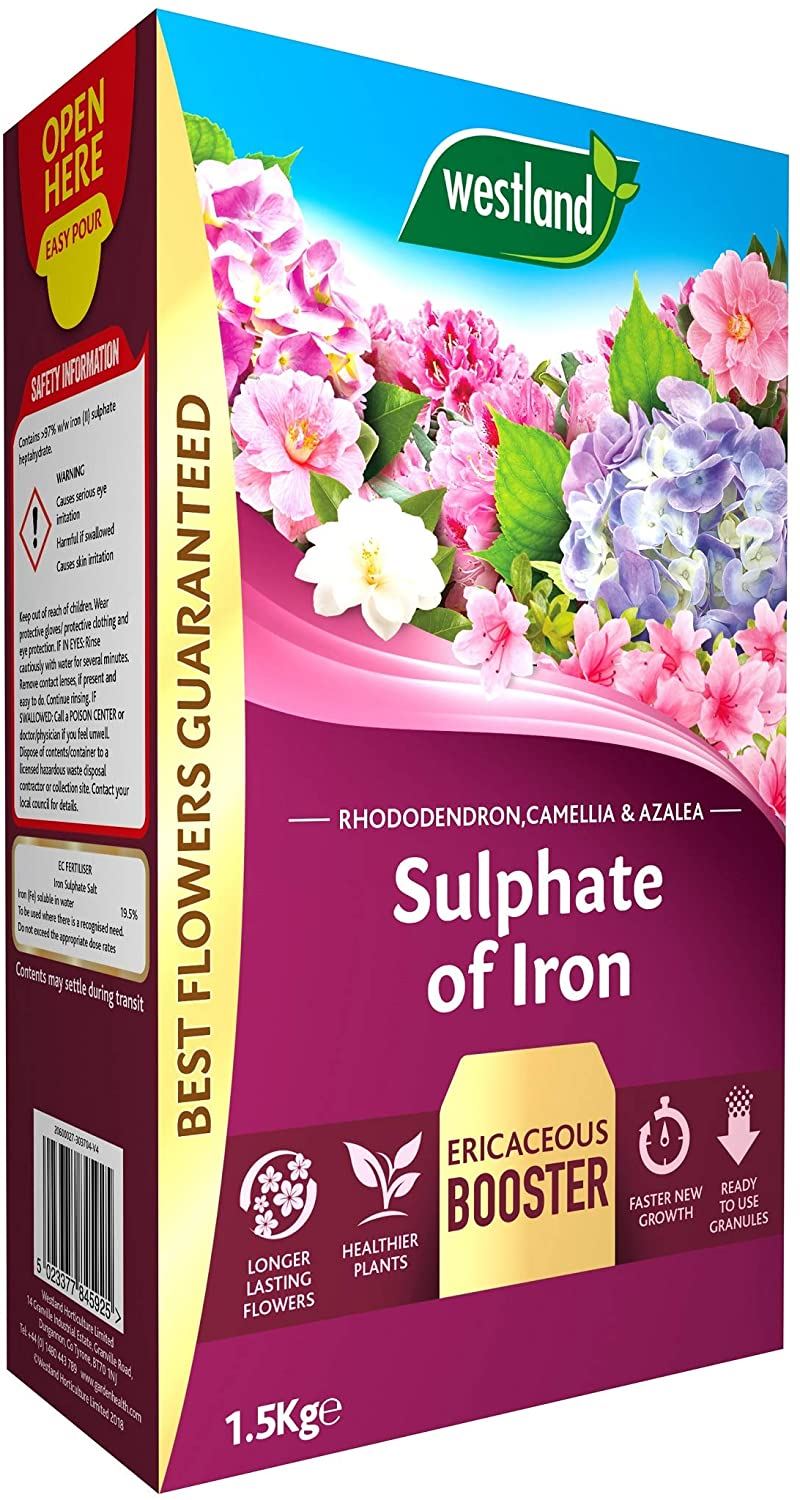 WESTLAND SULPHATE OF IRON PLANT FOOD FOR ERICACEOUS PLANTS 1.5KG. 20600027