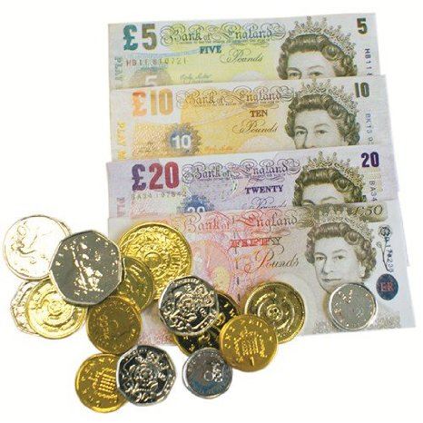 PLAY MONEY SET WITH COINS. 385902 \\\385902