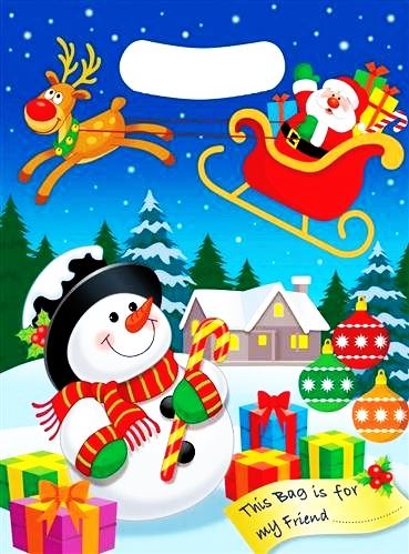 8PCS CHRISTMAS PARTY LOOT BAGS. 396142 \\\396142