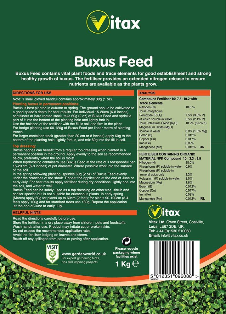 VITAX BUXUS FEED 1000G. 6BF1 096088