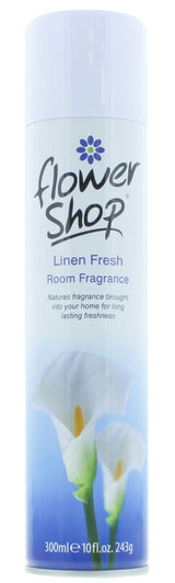FLOWERSHOP LINEN FRESH ROOM FRAGRANCE 12 X 330ML. 11FL166