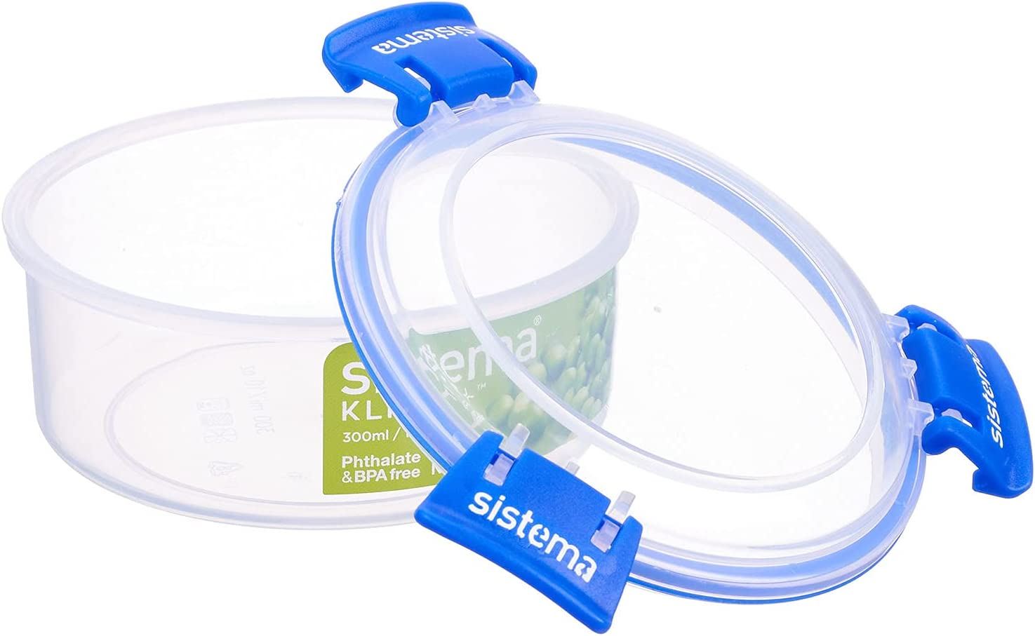 SISTEMA KLIP IT PLUS ROUND FOOD STORAGE CONTAINER 300ML. SIS881303