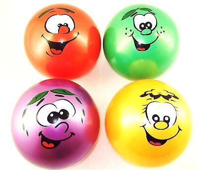 PURPLE INFLATABLE SMILEY FACE FOOTBALL PLAY BEACH BALL KIDS PARTY CHILDS POOL BIRTHDAY. 407P \\\407P