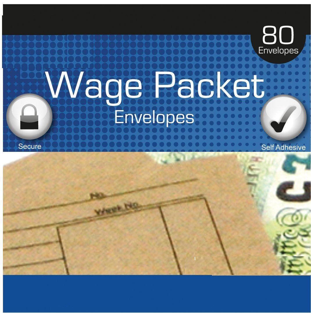 TALLON JUST STATIONERY 100X110MM WAGE PACKET (PACK OF 80). TA4250 \\\4250