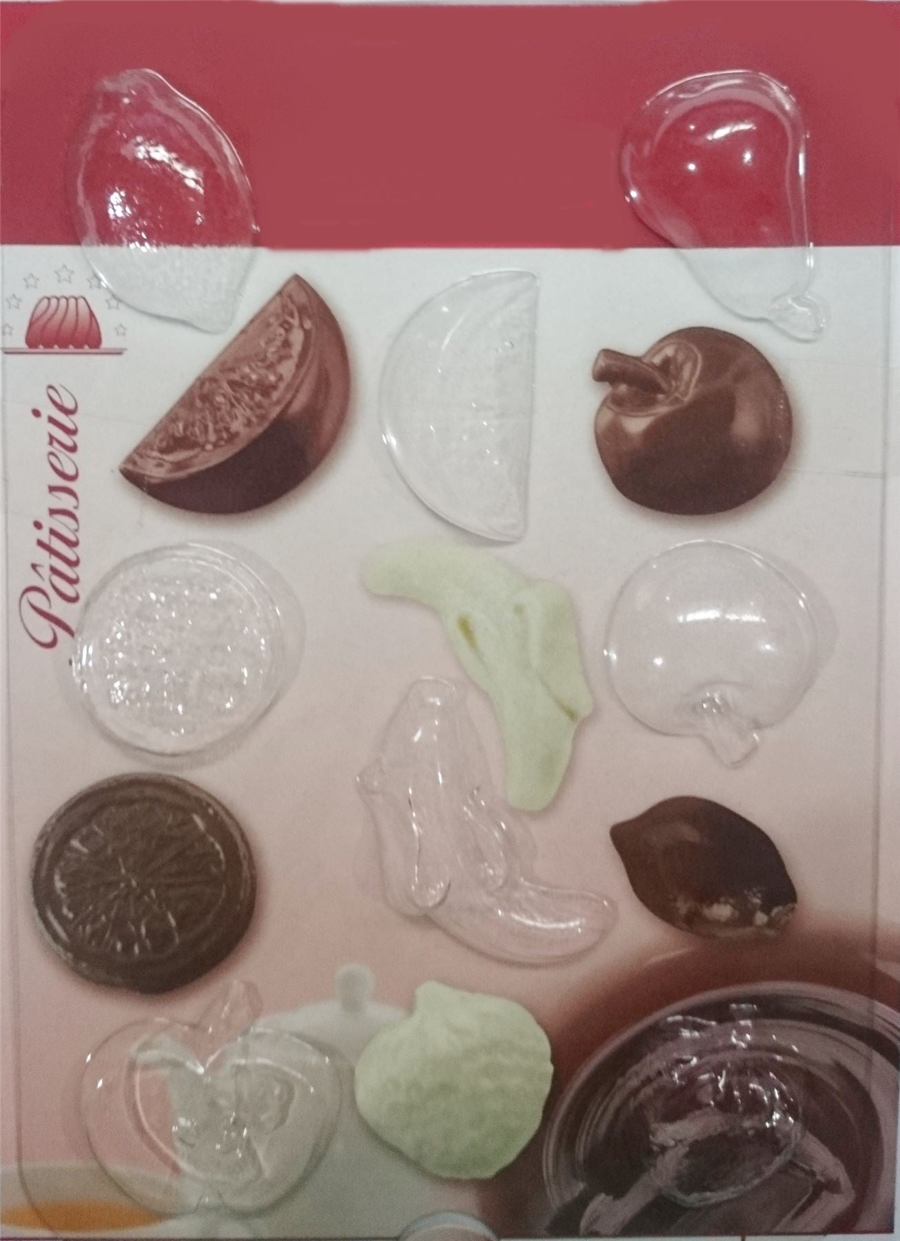 PLASTIC FRUIT SHAPED CHOCOLATE MOULD. 434140 \\\434140