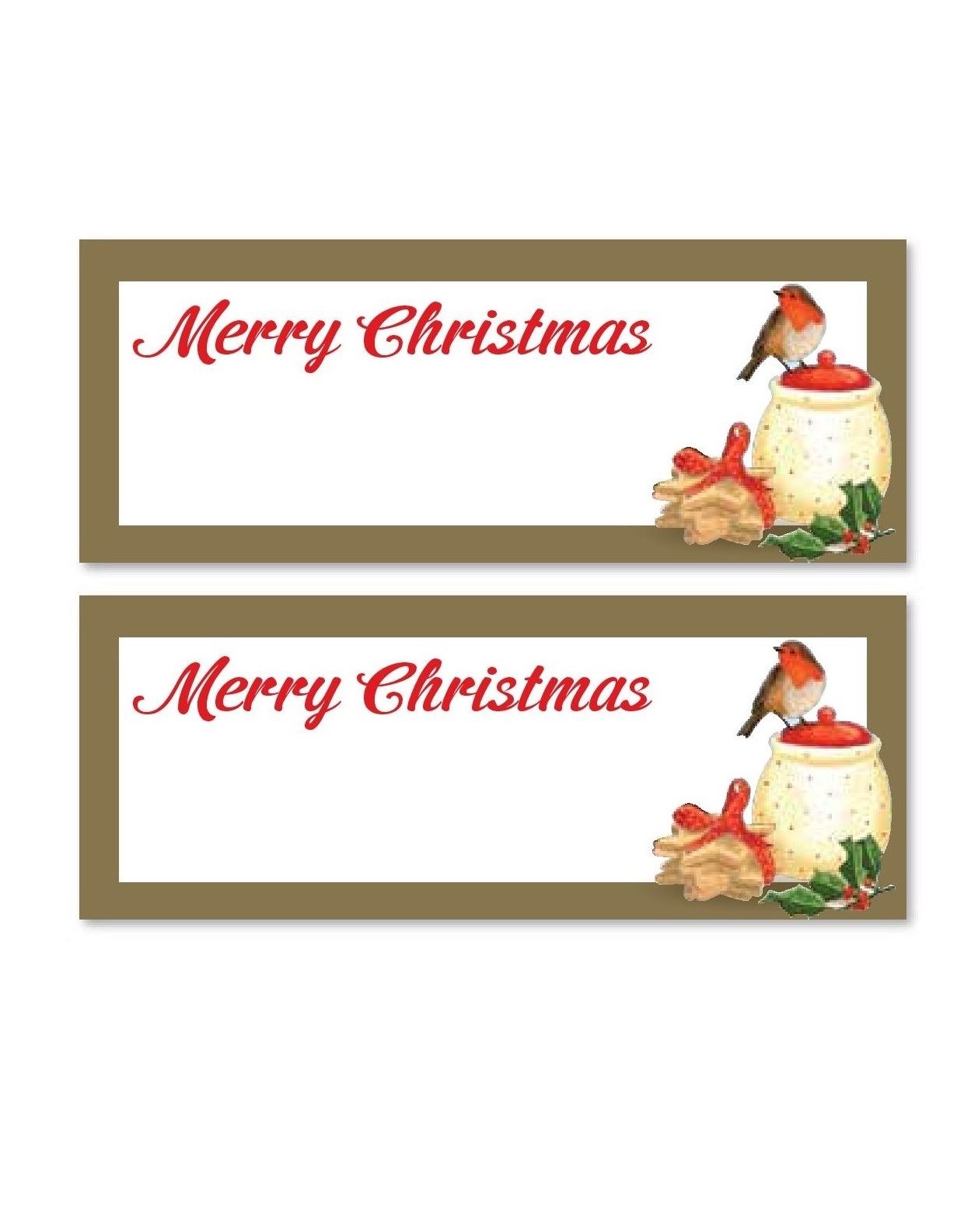 24 TRADITIONAL ROBIN GOLD TABLE PLACE CARDS 947925. 4357ROBINGOLD \\\4357ROBINGOLD