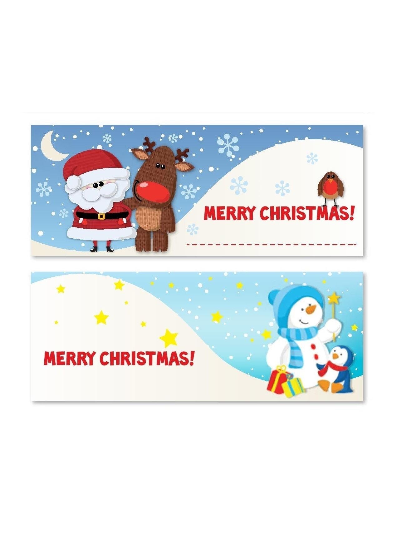 24 CUTE SANTA SNOWMAN REINDEER TABLE PLACE CARDS 947895. 4357SANTA \\\4357SANTA