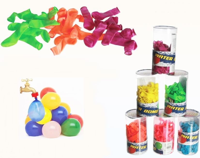 PACK OF 3 ASSORTED COLOUR WATER BOMBS TOTAL 300 BALLOONS. 438996_3 \\\438996_3