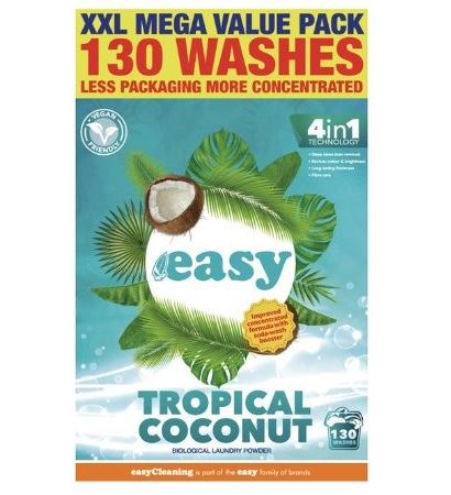 EASY TROPICAL COCONUT WASHING POWDER 130 WASH 6.5KG. E2008558