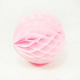 UNIQUE PARTY TISSUE PAPER HONEYCOMB / POM POM 8 INCH / 20CM - BABY PINK. UNI63220