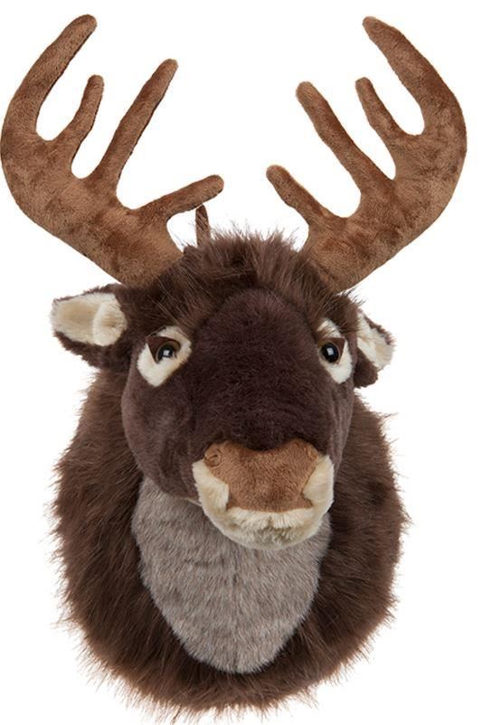 PLUSH REINDEER HEAD HANGING WALL DECORATION. PI446041 \\\446041