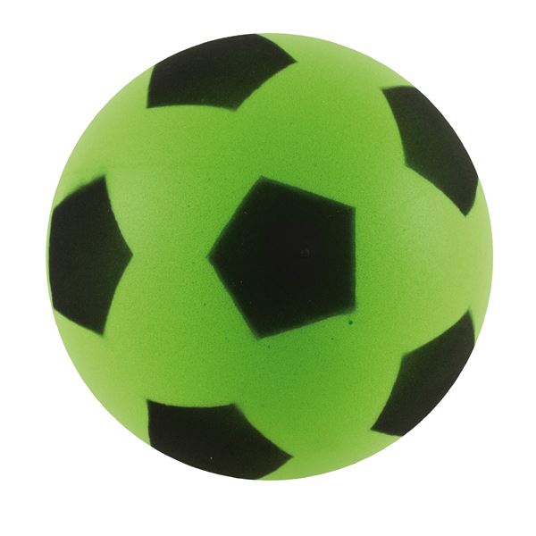 GREEN 17.5CM SOFT FOAM SPONGE INDOOR FOOTBALL SOCCER BALL VARIOUS COLOURS. 479_GREEN \\\479_GREEN