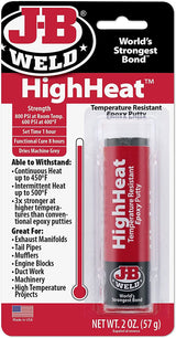 JB WELD HIGHHEAT TEMPERATURE RESISTANT EPOXY PUTTY GRAY 57 G. 8297UK