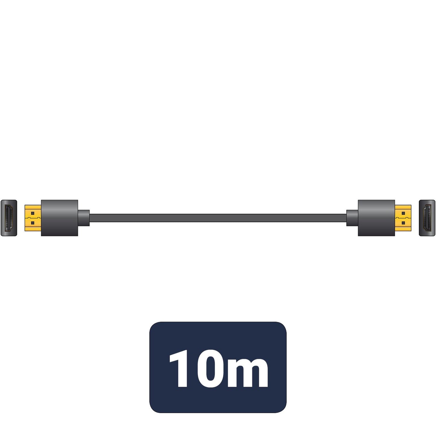 AV:LINK HQ THINWIRE HIGH SPEED 4K READY HDMI LEADS CABLE 10M. 112.145UK
