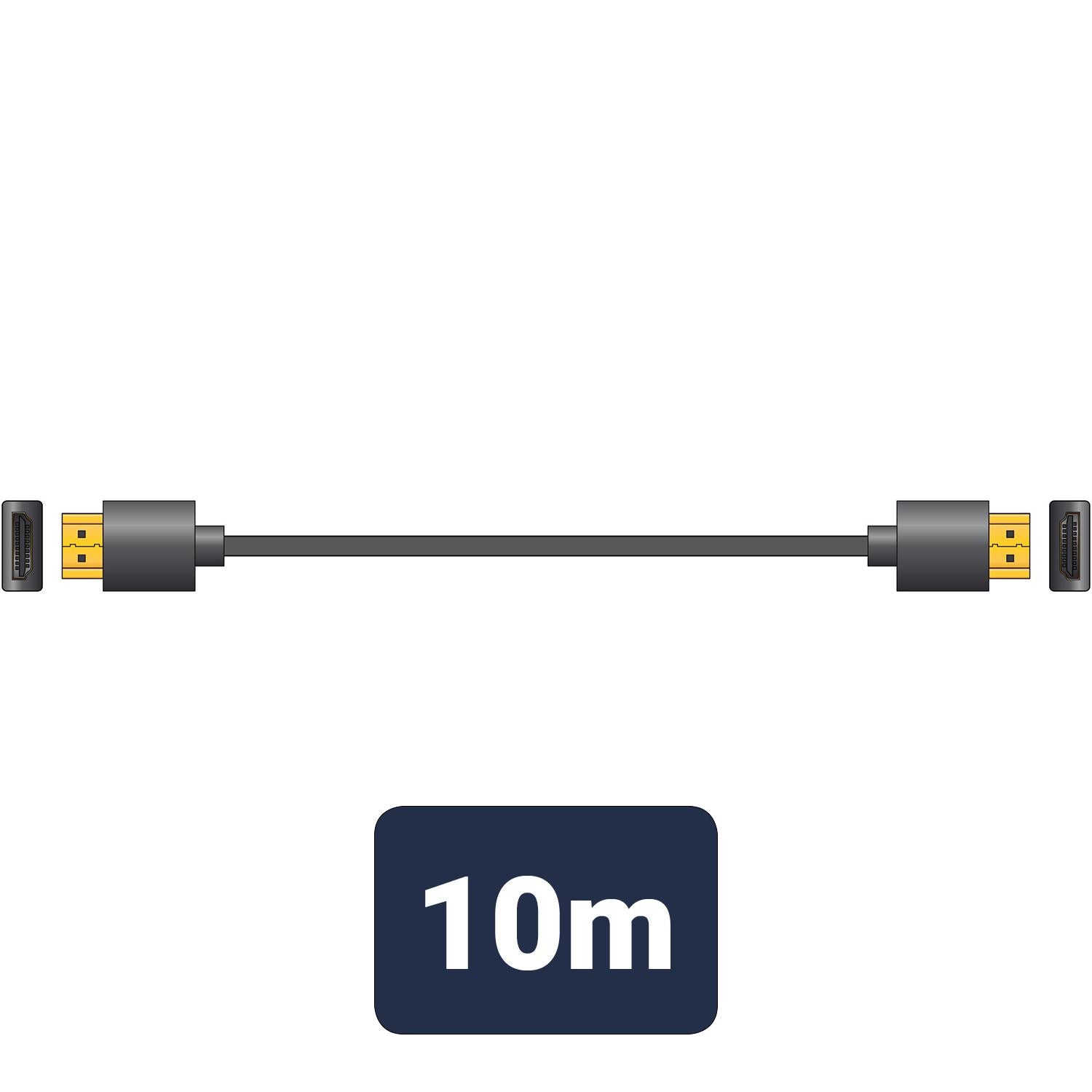 AV:LINK HQ THINWIRE HIGH SPEED 4K READY HDMI LEADS CABLE 10M. 112.145UK