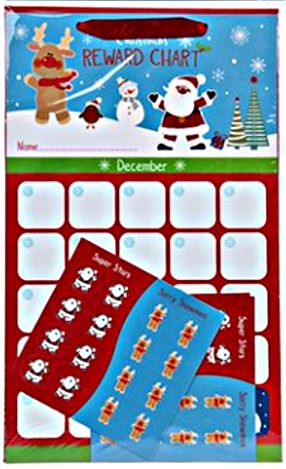 CHRISTMAS REWARD CHART WITH STICKERS AND ENVELOPE. 503001 \\\503001