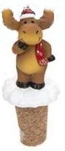 POLYRESIN XMAS WINE STOPPERS REINDEER. 503004REINDEER \\\503004REINDEER