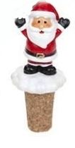 POLYRESIN XMAS WINE STOPPERS SANTA. 503004SANTA \\\503004SANTA