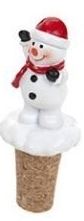 POLYRESIN XMAS WINE STOPPERS SNOWMAN. 503004SNOWMAN \\\503004SNOWMAN