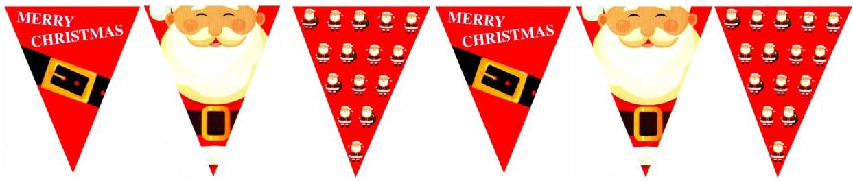 PVC CHRISTMAS BUNTING 12FT. PI503040 \\\503040