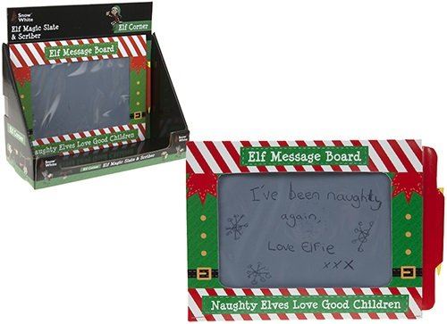 ELF MESSAGE BOARD - NAUGHTY ELVES LOVE GOOD CHILDREN CHRISTMAS DECORATION. 503048 \\\503048