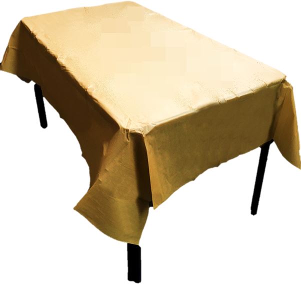 TABLE COVER WITH FLANNEL BACKING GOLD. 505033G \\\505033G