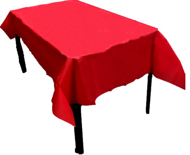 TABLE COVER WITH FLANNEL BACKING RED. 505033R \\\505033R